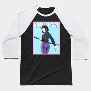 Katana Girl Baseball T-Shirt